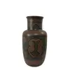 Foto de um(a) Vaso Marajoara em Cerâmica, da categoria de Vasos. Vaso Marajoara em cerâmica com pintura representando diferentes formas. Pintura em cores laranja, azul e marrom. Vendido no marketplace Trésors.