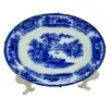 Foto de um(a) Travessa de porcelana inglesa Grindley, da categoria de Pratos Decorativos. Antiga travessa em porcelana inglesa azul e branco, marca GRINDLEY. Mede 28x20cm. Vendido no marketplace Trésors.