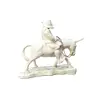 Foto de um(a) Escultura nordestina viajante, da categoria de Escultura. Escultura antiga retrata a vida rural nordestina em cerâmica majolica craquelada, com homem e cavalo. Detalhes refinados e... Vendido no marketplace Trésors.