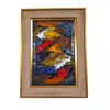 Foto de um(a) Quadro abstrato de lata obra de arte esmaltada tinta à fogo - 65 x 48 cm, da categoria de Pinturas. Quadro abstrato de lata obra de arte esmaltada tinta à fogo. Vendido no marketplace Trésors.