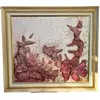 Foto de um(a) Quadro Suzana Lobo 1996 - Flores em relevo, da categoria de Pinturas. Quadro Suzana Lobo, 1996 - Flores em relevo. Mede 70x80cm e 90x100cm com moldura. Vendido no marketplace Trésors.