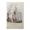 Foto de um(a) Gravura século XIX pintada à mão - Journal Des Demoiselles VII, da categoria de Impressões. Antiga Gravura em Prensa e Pintada à Mão. Compêndio da publicidade francesa de moda "Journal Des Demoiselles", Século XIX... Vendido no marketplace Trésors.