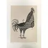 Foto de um(a) Galo renda Preto 70 x50cm (PM) - Aldemir Martins, da categoria de Serigrafia. Serigrafia original póstuma do artista Aldemir Martins. Dimensões: Altura: 50 cm Largura: 70 cm Breve biografia do artista:... Vendido no marketplace Trésors.