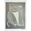 Foto de um(a) Gato Xilo Prata (70 X 50 cm) (PM) - Aldemir Martins, da categoria de Serigrafia. Serigrafia original póstuma do artista Aldemir Martins. Dimensões: Altura: 70 cm Largura: 50 cm Breve biografia do artista:... Vendido no marketplace Trésors.