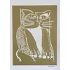 Foto de um(a) Gato Xilo Dourado (70 X 50 cm) (PM) - Aldemir Martins, da categoria de Serigrafia. Serigrafia original póstuma do artista Aldemir Martins. Dimensões: Altura: 70 cm Largura: 50 cm Breve biografia do artista:... Vendido no marketplace Trésors.