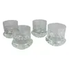 Foto de um(a) Conjunto de 4 copos para uísque em demi cristal, da categoria de Jogos de taças e copos. Conjunto de 4 copos para uísque em demi cristal. Base saliente com recortes e corpo com lapidação dita dedão.... Vendido no marketplace Trésors.