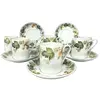 Foto de um(a) Conjunto para café da Real Brasil, da categoria de Xícaras. CONJUNTO PARA CAFÉ EM PORCELANA BRANCA DA REAL BRASIL, POSSUI 12 PEÇAS XÍCARA (6A X 5D) E PIRES (11D). DECORADO COM MOTIVOS... Vendido no marketplace Trésors.