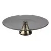 Foto de um(a) Boleira da St James, da categoria de Acessórios de cozinha. Boleira da ST JAMES com base de metal espessurado a prata e sólido prato em vidro translúcido. Tem 12A x 36 cm de diâmetro... Vendido no marketplace Trésors.