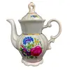 Foto de um(a) Bule para café da Manufatura Real S.paulo, da categoria de Bules. DELICADO BULE PARA CAFÉ EM PORCELANA DA MANUFATURA REAL S.PAULO COM MOTIVOS FLORAIS EM POLICROMA, POSSUI FILETES DOURADOS.... Vendido no marketplace Trésors.