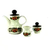 Foto de um(a) Trio remanescente com bule em porcelana alemã, da categoria de Bules. Trio remanescente em porcelana creme alemã da Trio remanescente em porcelana creme alemã da TIRSCHENREUTH / BAVÁRIA. Design... Vendido no marketplace Trésors.