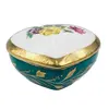 Foto de um(a) Porta-jóias no formato de coração, da categoria de Porta-Jóias. Porta-jóias no formato de coração em porcelana branca da manufatura Paris Royal com motivo floral em policromia e filete na... Vendido no marketplace Trésors.