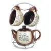 Foto de um(a) Conjunto para café mushroom em porcelana, da categoria de Conjuntos de café e chá. CONJUNTO PARA CAFÉ MUSHROOM EM PORCELANA COM DIFERENTES TONS DE MARROM. APRESENTA MÍNIMAS MARCAS DE USO. MEDE XÍCARA 4A X 6D... Vendido no marketplace Trésors.