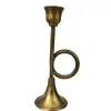 Foto de um(a) Castiçal em bronze, da categoria de Castiçais. Castiçal em bronze com belo trabalho de fundição medindo cerca de 15,5cm de altura. Possui alguns riscos na base, mas em bom... Vendido no marketplace Trésors.