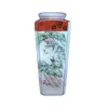 Foto de um(a) Vaso japonês quadrado em porcelana, da categoria de Vasos. Vaso japonês em porcelana pintada. Modelo quadrado, cheio de detalhes na pintura policromada e filetes dourados. Mede:... Vendido no marketplace Trésors.