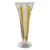 Foto de um(a) Vaso cônico de cristal Bavária na cor âmbar, da categoria de Vasos. CRISTAIS - Vaso cônico de cristal BAVÁRIA, com farta lapidação com frisos na tonalidade âmbar. Possui selo da marca... Vendido no marketplace Trésors.