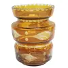 Foto de um(a) Vaso bojudo gomado em fino cristal na tonalidade âmbar, da categoria de Vasos. CRISTAIS - Vaso bojudo gomado em fino cristal na tonalidade âmbar com lapidações manuais, apresenta estrela de 16 pontas na... Vendido no marketplace Trésors.