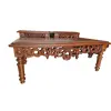 Foto de um(a) Mesa de Centro e 2 mesas de canto estilo Renascimento, da categoria de Conjunto de mesas e cadeiras. Mesa de Centro e 2 mesas de canto em Cerejeira Maciça estilo Renascimento talhadas a mão sem detalhes, móveis com mais de 40... Vendido no marketplace Trésors.
