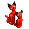 Foto de um(a) par de Gatos Vintage em Cerâmica, da categoria de Modelos e estatuetas. Lindo par de gatos vintage em cerâmica, em tom de vermelho fechado, um clássico da decoração e dos amantes dos bichanos,... Vendido no marketplace Trésors.