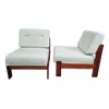 Foto de um(a) Poltrona modernista déc. 50, da categoria de Poltronas. Uma poltrona modernista ao estilo Gelli em estrutura de madeira jatobá e estofado novo de tecido. Medidas; 68cm L x 76cm P... Vendido no marketplace Trésors.