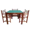 Foto de um(a) Conjunto jogos com mesa e 4 cadeiras - Design Michael Arnolt para Mobilínea, da categoria de Conjunto de sala de jantar. Conjunto com mesa e 4 cadeiras com estofado em couro, desenho de Michael Arnoult para mobilínea,estado original de... Vendido no marketplace Trésors.