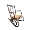Foto de um(a) Cadeira de balanço Thonet século XIX, da categoria de Outras cadeiras . Raridade!!! Belíssima cadeira de balanço Thonet século XIX, estrutura em madeira e revestimento em palha, ainda em estado... Vendido no marketplace Trésors.