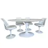 Foto de um(a) Conjuntode mesa Saarinen e 6 cadeiras de Jantar tulipa, da categoria de Conjunto de sala de jantar. Belo conjunto de jantar composto por mesa e 6 cadeiras giratórias e mesa de tulipa. Totalmente restauradas com pintura... Vendido no marketplace Trésors.