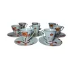 Foto de um(a) Xícaras de café art déco Noritake, da categoria de Xícaras. Conjunto de 8 xícaras e pires de café Noritake. Decoração floral em xícaras com alças geométricas estilizadas no art déco e... Vendido no marketplace Trésors.