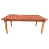 Foto de um(a) Mesa Rústica anos 60 - 220 cm, da categoria de Mesas de Jantar. A Mesa Rústica Peroba Rosa é uma peça única que traz a essência do design dos anos 60 para o seu ambiente. Com sua... Vendido no marketplace Trésors.