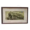 Foto de um(a) Belo quadro vintage de locomotiva à vapor, da categoria de Cartazes. Belo quadro vintage representando um anúncio de 1977 de uma locomotiva à vapor alemã, que foi desenvolvida para as ferrovias... Vendido no marketplace Trésors.