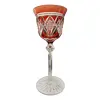 Foto de um(a) Taça em cristal vermelho lapidado 19cm, da categoria de Taças. Taça de Cristal Lapidado Estilo Val Saint Lambert Taça de Vinho Cristal Overlay Lapidado - Estilo Val Saint Lambert -... Vendido no marketplace Trésors.