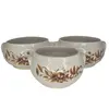 Foto de um(a) Trio de Tigelas Refratárias Nerina Louveira - Floral Outonal Vintage, da categoria de Travessas e tigelas. Conjunto com 03 tigelas/sopeiras individuais em cerâmica refratária de alta resistência, produzidas pela tradicional marca... Vendido no marketplace Trésors.