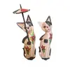 Foto de um(a) Casal de gatos de Bali Feng Shui, da categoria de Modelos e estatuetas. Estes gatos com sombrinha são uma das variações mais charmosas do artesanato de Bali e reforçam o conceito de hospitalidade... Vendido no marketplace Trésors.