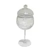 Foto de um(a) Compoteira em cristal, da categoria de Garrafas, potes e jarros. Delicada compoteira em cristal translúcido, com decoração em linhas curvas lapidadas . Da manufatura STANDARD HERING... Vendido no marketplace Trésors.