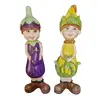 Foto de um(a) Raras Estatuetas Dona Beringela e Sr. Sabugo, da categoria de Outros objetos decorativos. Lindo e raro conjunto de estatuetas decorativas antropomórficas em gesso pintadas à mão, representando dois personagens... Vendido no marketplace Trésors.