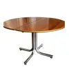 Foto de um(a) Mesa de jantar extensível Geraldo de Barros para Hobjeto anos 1970, da categoria de Mesas de Jantar. Mesa de jantar redonda extensível design Geraldo de Barros para Hobjeto, produzida na década de 1970. Garimpada em leilão e... Vendido no marketplace Trésors.