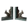 Foto de um(a) Antiga Escultura Esquilo Cerra Livros Bronze Mármore Artdeco, da categoria de Apoio para livros. ~ H. Truci ~Antigo e belíssimo cerra livros em mármore italiano verde alpi, decorado com esculturas artísticas de esquilos... Vendido no marketplace Trésors.