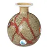 Foto de um(a) Antigo Pequeno Vaso Em Murano Italiano Millefiori Art Deco, da categoria de Vasos. Antigo e especial vasinho decorativo em Murano italiano tons de terracota, técnica texturizada de trabalho manual com flores... Vendido no marketplace Trésors.