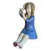 Foto de um(a) Antiga Figurine Bibelô Menina Com Espelho Porcelana Alemã, da categoria de Modelos e estatuetas. Antiga figurine/bibelô em porcelana artística alemã. Cores típicas de meados do século XX. Muito decorativa e colecionável.... Vendido no marketplace Trésors.