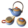 Foto de um(a) Antigo Conjunto de Chá Porcelana Art Deco, da categoria de Conjuntos de café e chá. Antigo e raro conjunto de chá, composto por três peças (bule, açucareiro e leiteira) em faiança/porcelana alemã. As cores... Vendido no marketplace Trésors.