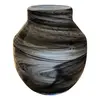 Foto de um(a) Antigo Vaso Jarro Art Deco Murano Leitoso George Davidson, da categoria de Vasos. ~ George Davidson Glass ~ Sofisticado vaso de Murano artístico nas cores preta e branca. Técnica de trabalho “Sandwich... Vendido no marketplace Trésors.