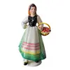 Foto de um(a) Antiga Escultura Feminina Camponesa Porcelana Italiana Lenci, da categoria de Escultura. ~ Made in Italy ~Antiga e grande escultura artística em porcelana italiana. Figura de camponesa com cesta e frutas. A peça é... Vendido no marketplace Trésors.