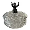 Foto de um(a) Antiga Caixa Decorativa Porta Joias Cristal E Pétit Bronze, da categoria de Porta-Jóias. Antiga caixa decorativa ou porta joias em cristal francês, pegador com figura em pétit bronze francês. Peça super diferente... Vendido no marketplace Trésors.