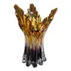 Foto de um(a) Antigo Vaso Cornucópia Em Murano Italiano Âmbar Art Deco, da categoria de Vasos. Belíssimo vaso de Murano artístico, feito à mão. Formato icônico, da mesma época das cornucópias. Década de 1960/70.Linda... Vendido no marketplace Trésors.