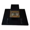 Foto de um(a) Antigo Tinteiro Porta Caneta Cristal Tcheco Preto Art Deco, da categoria de Outros colecionáveis. Antigo e clássico tinteiro em cristal Tcheco com o recipiente para tinta em cristal translúcido lapidado à mão. Na frente... Vendido no marketplace Trésors.