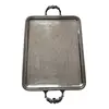 Foto de um(a) Antiga Grande Bandeja Trabalhada Em Prata Eberle, da categoria de Bandejas. ~ Eberle Silverplate ~ Antiga e grande bandeja em prata Eberle com alças trabalhadas no formato de flores em relevo, e... Vendido no marketplace Trésors.