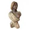 Foto de um(a) Antigo Busto Escultura Blackamoor Em Terracota Austríaca, da categoria de Escultura. Importante busto de mulher seminua em terracota, início do século XX. Peça artística, toda feita à mão Altura 39cm. Vendido no marketplace Trésors.