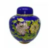 Foto de um(a) Antigo Vaso Potiche Chinês Oriental Em Bronze Cloisonné, da categoria de Vasos e recipientes. Antigo e majestoso potiche bojudo em metal Cloisonné. Peça imponente, com bastante riqueza de detalhes, linda cor azul royal... Vendido no marketplace Trésors.