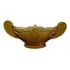 Foto de um(a) Antigo Centro De Mesa Art Deco Vidro Âmbar Walther & Sohne, da categoria de Centro de mesa. ~ Walther & Sohne ~ Antigo e grande bowl centro de mesa em vidro artístico âmbar com detalhes em satiné, linda cor e... Vendido no marketplace Trésors.