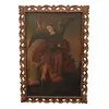 Foto de um(a) Quadro Cusquenho OSD Arcanjo, da categoria de Pinturas. Antigo e suntuoso quadro cusquenho OSD com figura Arcanjo com moldura nobre, ricamente trabalhada com douração e levemente... Vendido no marketplace Trésors.