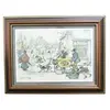 Foto de um(a) Gravura Anton Pieck - cena de inverno, da categoria de Impressões. Gravura de uma cena de inverno com pessoas em atividades, caracterizada pelo estilo do artista holandês ANTON PIECK. Moldura... Vendido no marketplace Trésors.